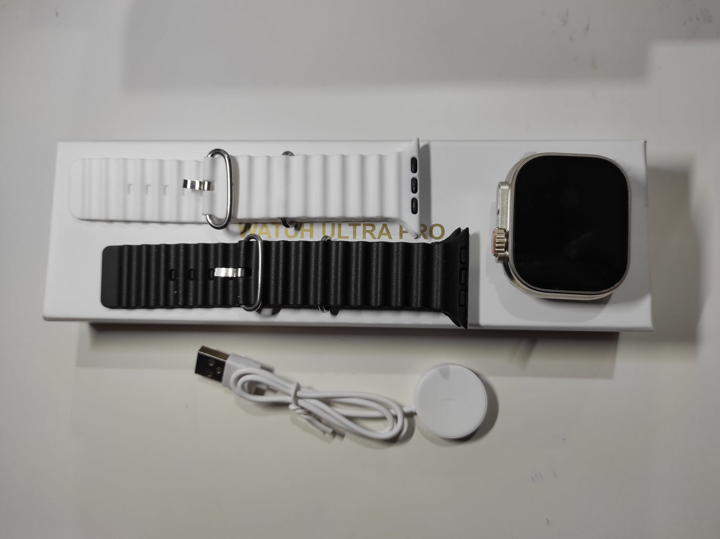 A- Smartwatch Ultra Pro con 2 correas